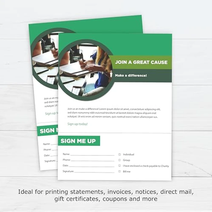 PrintWorks Professional 3 1/2" Horizontal Perforated Paper 8.5” x 11” - Perfect for W-2, 1099, & Statement Use - Made in the USA - 500 Sheets - 24 lb - Printer Compatible - White (04130) by PrintWorks - Image 7
