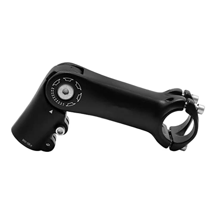 Aynaxcol 28.6mm x 31.8mm Bicycle Riser Extension Adjustable Handlebar Stem 110mm 0-90 Degree Adjustable Bicycle Stems Short Handlebar Stem for E Bike Bicycle (110mm) by Aynaxcol - Image 1