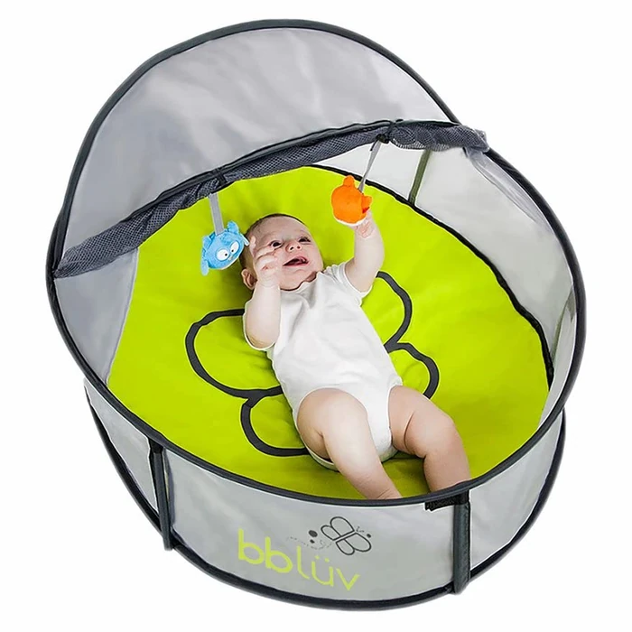 bblüv - Mini Pop Up Baby Sun Shelter and Travel Play Tent with SPF 50 + Mosquito Net, Indoor and Outdoor by bblüv - Image 1