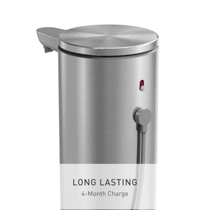 simplehuman Sensor Pump Stainless Steel, 9 oz., Automatic Soap Dispenser for Kitchen and Bathroom, Touch-Free, Variable Dispense for Volume Control, Brushed by simplehuman - Image 5