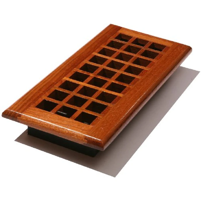 Decor Grates WEC212-N Lattice Wood Floor Register, Natural Cherry, 2-Inch by 12-Inch by Decor Grates - Used - Very Good condition - CA$11.08