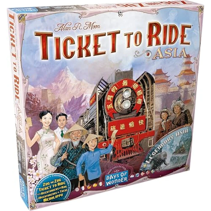Ticket To Ride: Map #1 Asia - Bilingual English/French by Days of Wonder - Used - Like New condition - CA$33.78
