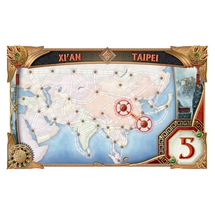 Ticket To Ride: Map #1 Asia - Bilingual English/French by Days of Wonder - Image 3