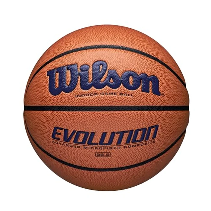 WILSON Evolution Indoor Game Basketball, Navy, Size 6-28.5" by WILSON - Image 1