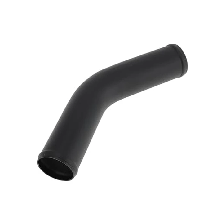 HEROFFIX 2" OD 45 Degree Bend 6064 Aluminum Alloy Tube Intercooler Pipe Surface Blasting Air Intake Connection Hose W/Double Bead Roll 5.9" Length Black by HEROFFIX - Used - Acceptable condition