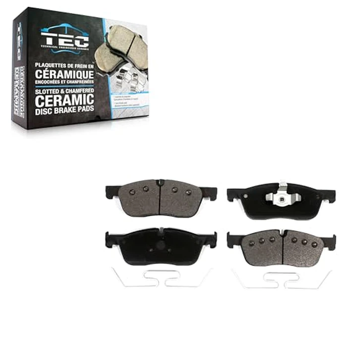 TEC Front Ceramic Disc Brake Pads TEC-1838 Replacement For Land Rover Jaguar F-Pace Discovery Sport Range Evoque Velar XE XF E-Pace by TEC - Image 1
