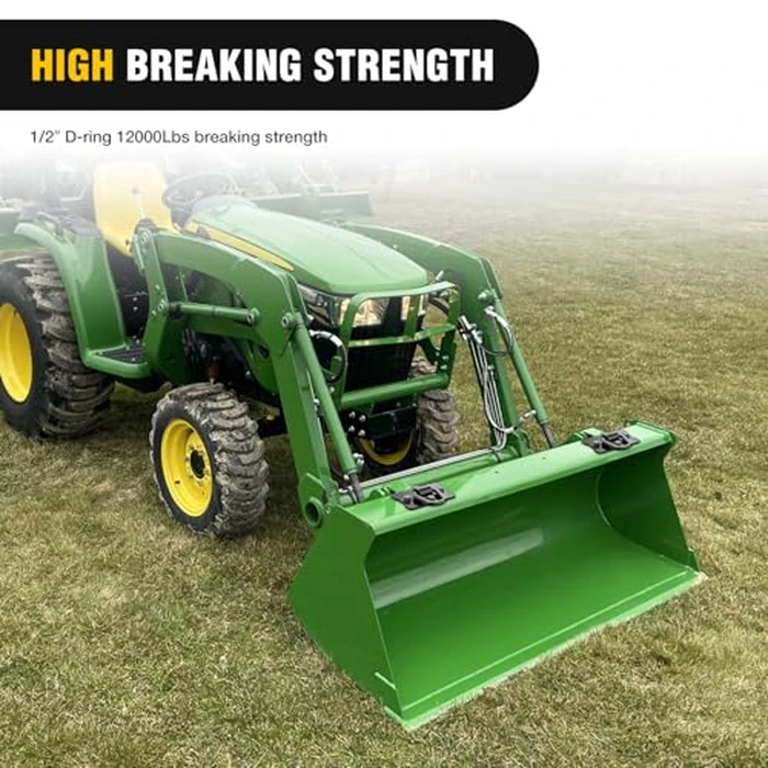 Nilight 2Pcs 1/2" D Rings for Trailers Heavy Duty Trailer Tie Down Rings, Incl. Mounting Hardware, Forged Steel Bolt-On Grab with Back Plates Compatible with Tractor RV UTV Truck, Max 12000Lbs, Black by Nilight - Image 6