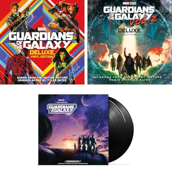 Guardians Of The Galaxy Complete Awesome Mix Deluxe Record Collection - Volumes 1, 2 and 3 Original Soundtrack 3 Album Bundling by Various Labels - Used - Like New condition