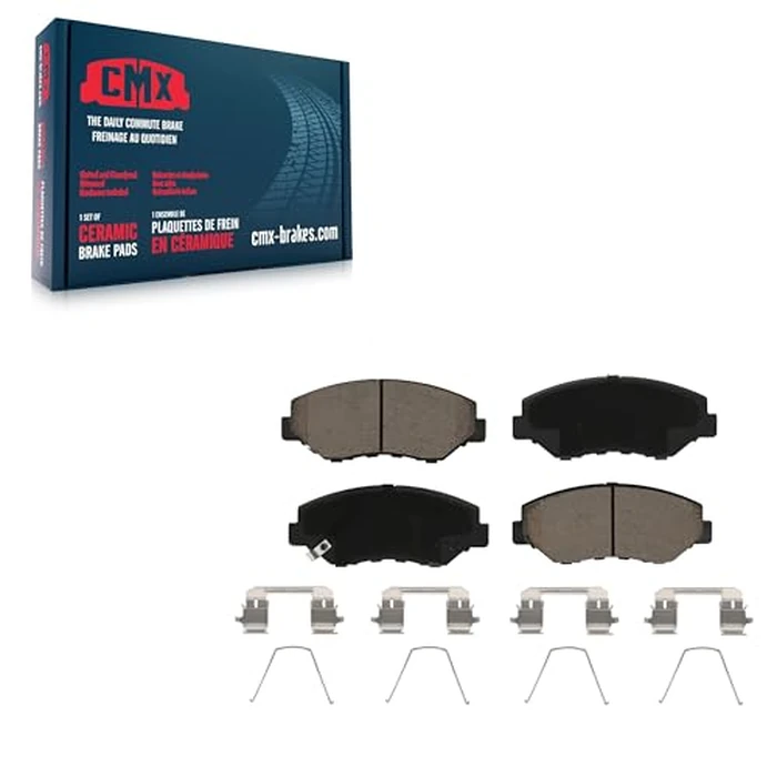 CMX Front Ceramic Disc Brake Pads CMX-D914 Replacement For Honda Civic CR-V Accord Pilot Fit Element Acura ILX CR-Z by CMX - Image 1