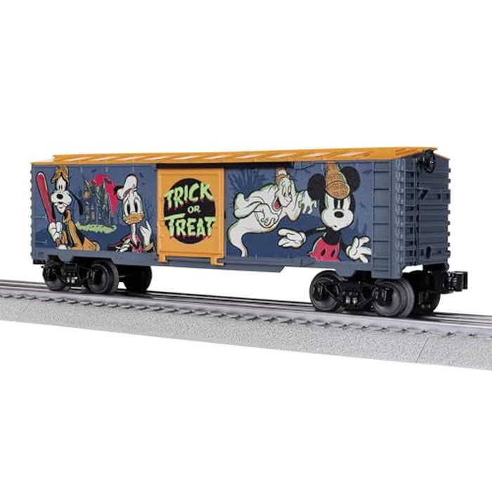 Lionel Disney Mickey & Friends “Lonesome Ghosts” O Gauge Boxcar, Glow-in-the-Dark Model Train Car with Diecast Trucks, Operating Couplers, Age 14+ by Lionel - Image 1