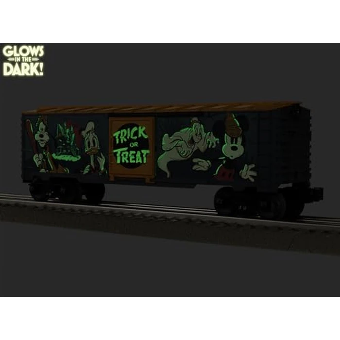Lionel Disney Mickey & Friends “Lonesome Ghosts” O Gauge Boxcar, Glow-in-the-Dark Model Train Car with Diecast Trucks, Operating Couplers, Age 14+ by Lionel - Image 2