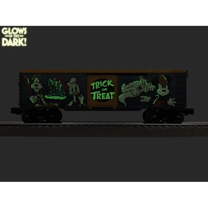 Lionel Disney Mickey & Friends “Lonesome Ghosts” O Gauge Boxcar, Glow-in-the-Dark Model Train Car with Diecast Trucks, Operating Couplers, Age 14+ by Lionel - Image 4