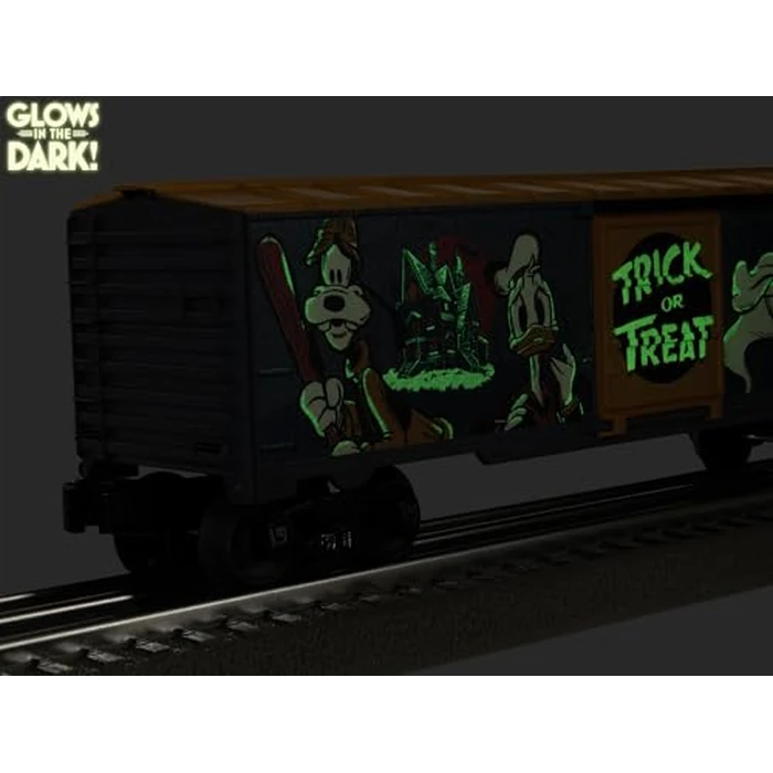 Lionel Disney Mickey & Friends “Lonesome Ghosts” O Gauge Boxcar, Glow-in-the-Dark Model Train Car with Diecast Trucks, Operating Couplers, Age 14+ by Lionel - Image 6