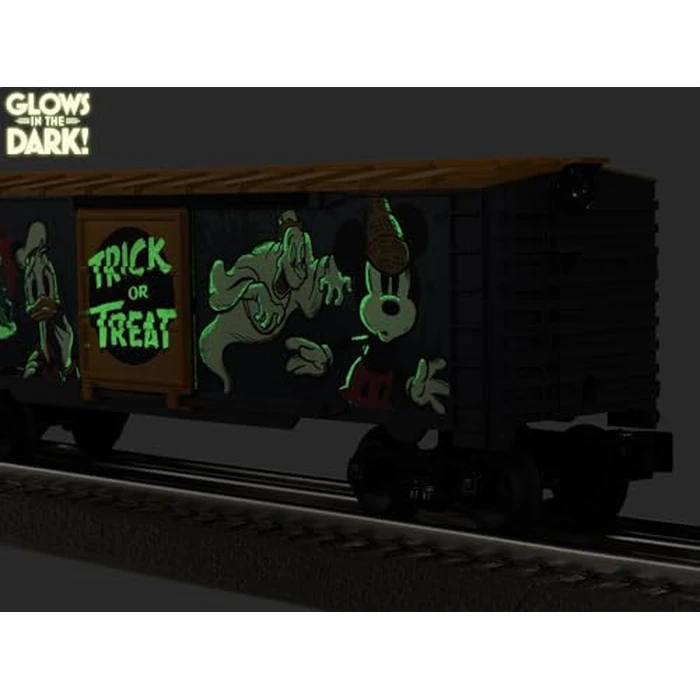 Lionel Disney Mickey & Friends “Lonesome Ghosts” O Gauge Boxcar, Glow-in-the-Dark Model Train Car with Diecast Trucks, Operating Couplers, Age 14+ by Lionel - Image 8