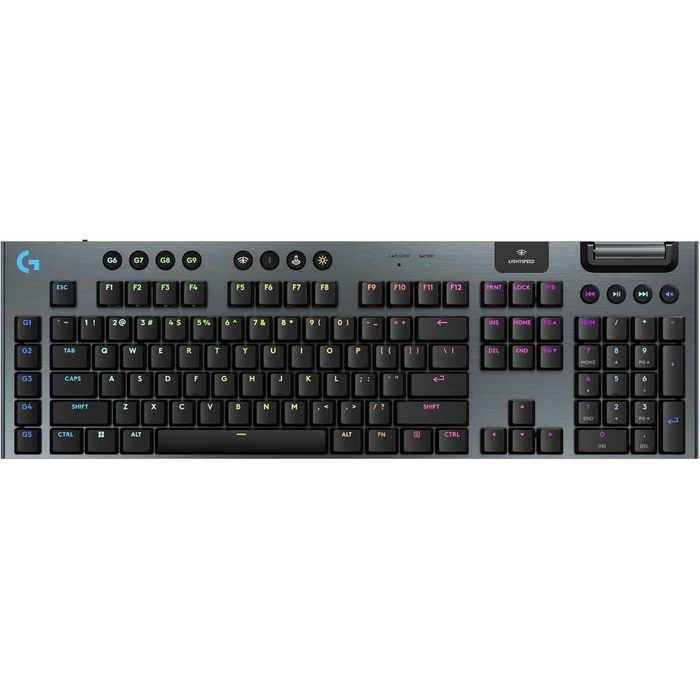 Logitech G915 X LightSpeed Wireless GL Brown Tactile Gaming Keyboard - Black by Logitech - Refurbished - Excellent condition - US$252.49