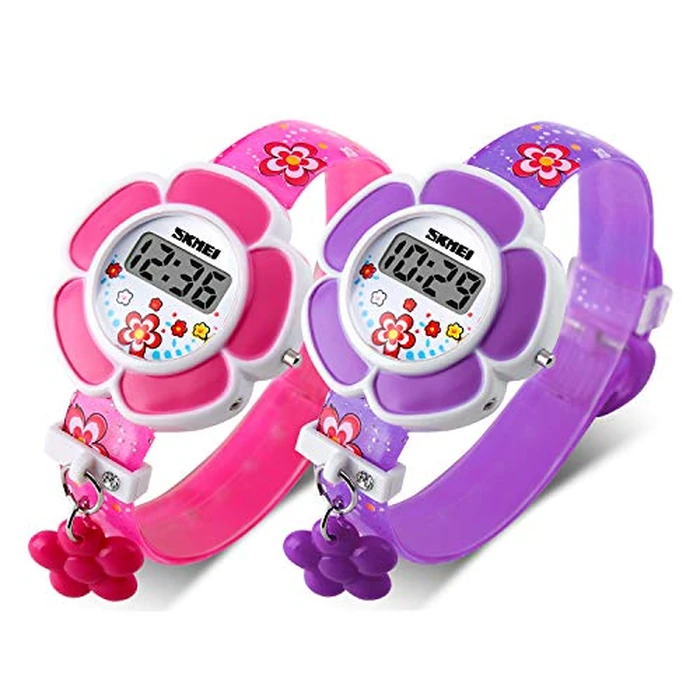 SNE Kids Watch Girl Flower Shape Watch Novelty Cartoon Digital Watch 1144 by SNE - Used - Very Good condition - US$8.04