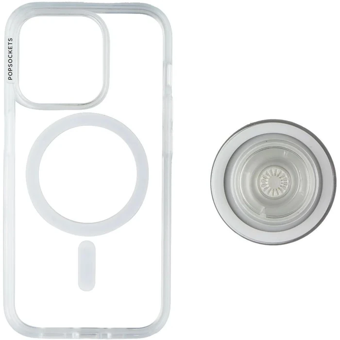 PopSockets PopCase with MagSafe for iPhone 15 Pro Max - Clear by PopSockets - Image 3