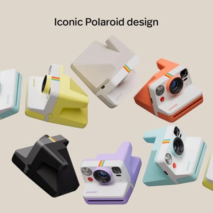Polaroid Now 3rd Generation I-Type Instant Camera + Film Bundle - Now Black Camera + 16 Color Photos (6560) by Polaroid - Image 2