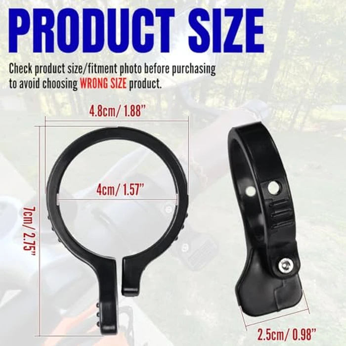 Canitu Upgraded Thumb Throttle Adapter,E-Bike Throttle Adapter Attachment Drive Conversion Kits Replacement for Rad, for Lectric, for Pedego, for Himiway, for Magicycle, for Electric Bike by Canitu - Image 2