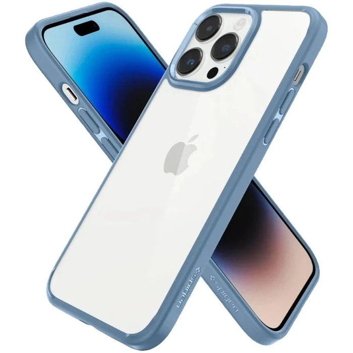 Spigen Crystal Hybrid Series Phone Case for iPhone 14 Pro - Sierra Blue - Brand New by Spigen - Image 3