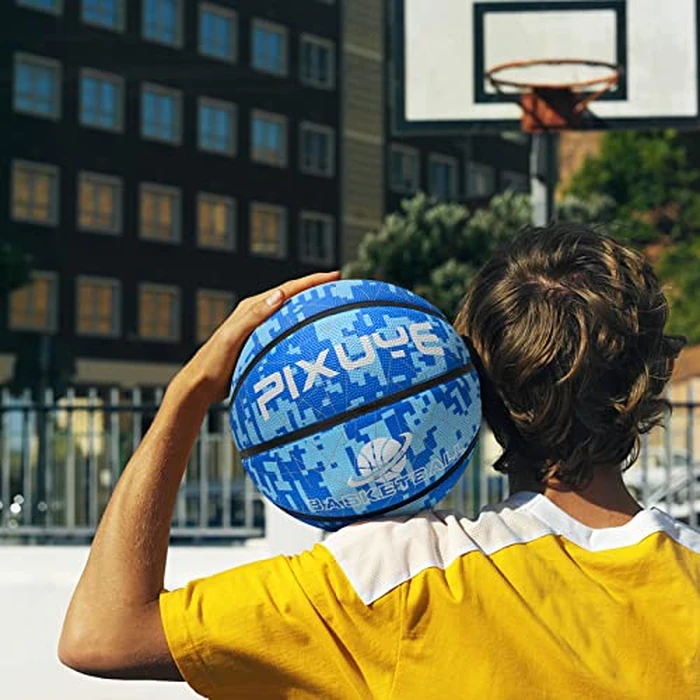 Kids Basketball Size 3(22''),Youth Basketball Size 5(27.5'') for Play Games Indoor Outdoor Gym Backyard Park and Pool by Wuzfully - Image 5