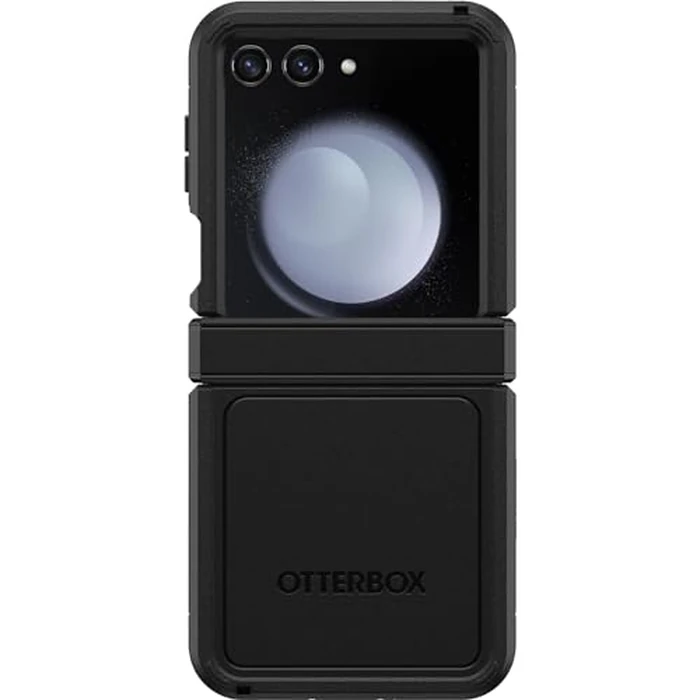 OtterBox Galaxy Z Flip5 Defender Series XT Case - Black, screenless, Rugged Hinge Protection, Lanyard Attachment, PowerShare and Wireless Charging Compatible by OtterBox - Used - Acceptable condition