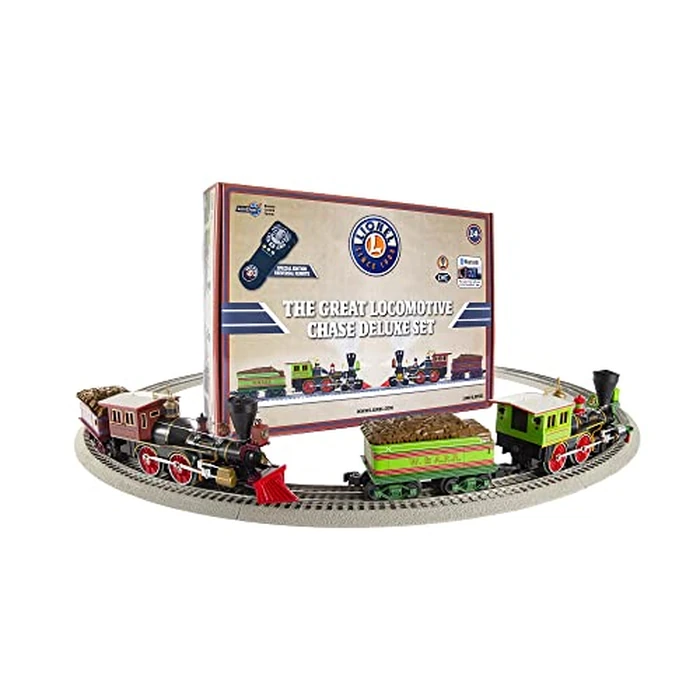 Lionel, Great Locomotive Chase Deluxe LionChief, Bluetooth 5.0 Set, Steam Locomotive & Tender, O Gauge, SKU # 2223070 by Lionel - Image 3