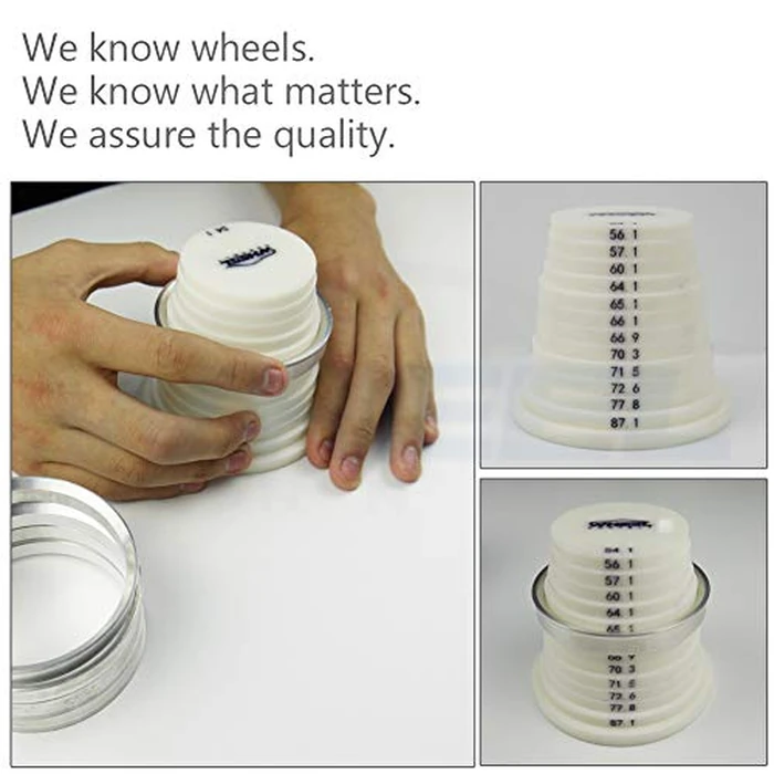 WHEEL CONNECT Hub Centric Rings,72.6 to 60.1, Aluminium Alloy Hubrings,60.1 to 72.56, Set of 4,O.D:72.6-I.D:60.1mm. A by WHEEL CONNECT - Image 3