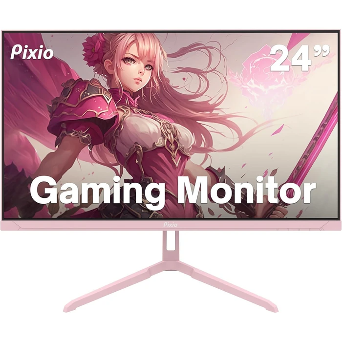 Pixio PX248 Wave Gaming Monitor 24" - Pink - 24 Inch by Pixio - Refurbished - Excellent condition - US$121.98