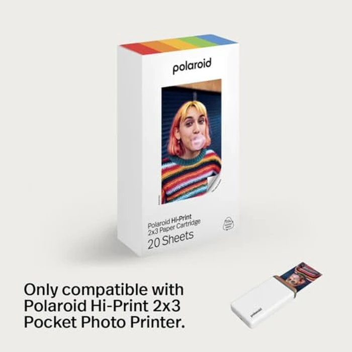 Polaroid Hi-Print Paper - 2x3 Photo Paper Cardridge - 20 Photos (6355) by Polaroid - Image 2
