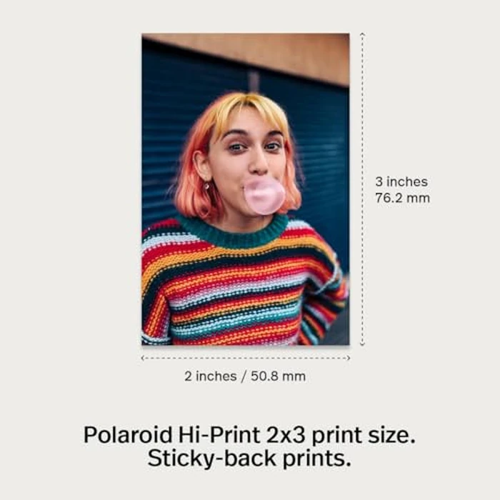 Polaroid Hi-Print Paper - 2x3 Photo Paper Cardridge - 20 Photos (6355) by Polaroid - Image 3