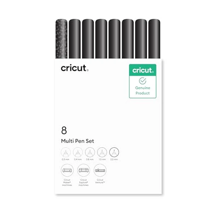 Cricut(R) Multi Pen Set, Black (8 ct) by Cricut - Used - Very Good condition - CA$10.65