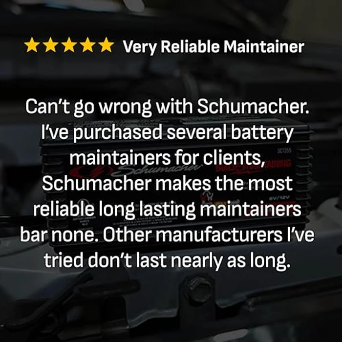 Schumacher Electric 1.5A Car Battery Charger and Maintainer, 3-in-1 Solution, for 6V/12V Power Sport, Automotive, and Marine Batteries, SC1355. by Schumacher Electric - Image 4