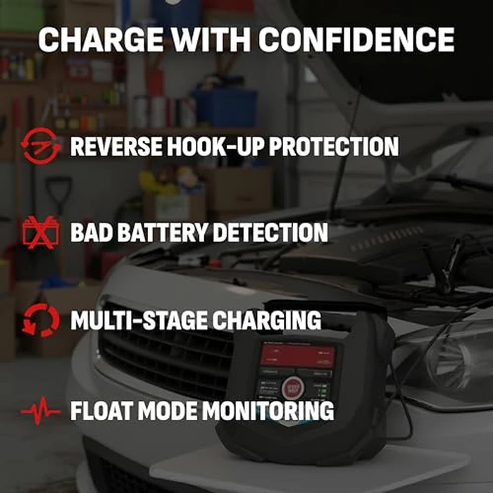 Schumacher Electric 1.5A Car Battery Charger and Maintainer, 3-in-1 Solution, for 6V/12V Power Sport, Automotive, and Marine Batteries, SC1355. by Schumacher Electric - Image 5