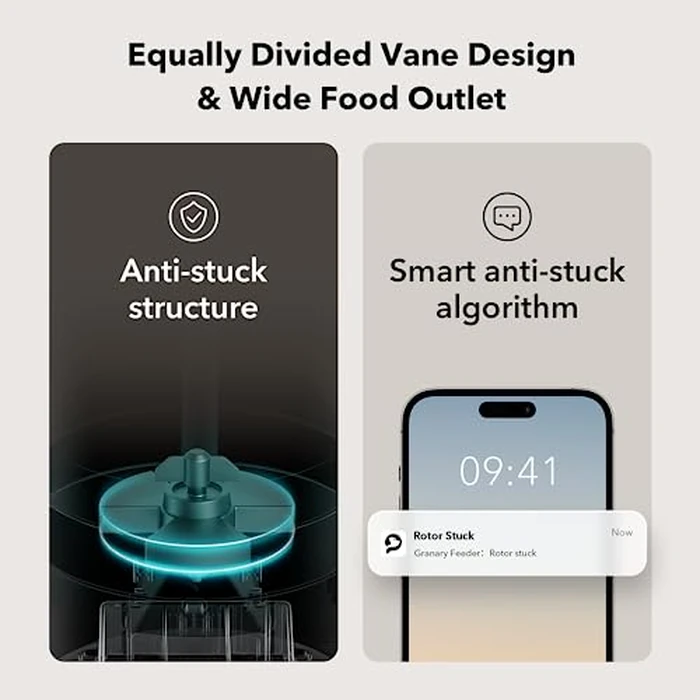 PETLIBRO Automatic Cat Feeder, 5G WiFi Automatic Dog Food Dispenser with Freshness Preservation, 5L Timed Pet Feeder with Low Food Sensor, Up to 10 Meals Per Day, Granary Black by PETLIBRO - Image 8