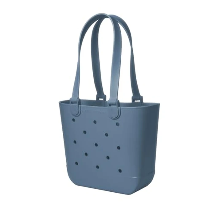 Simple Modern Beach Bag Rubber Tote | Waterproof Medium Tote Bag with Zipper Pocket for Beach, Pool Boat, Groceries, Sports | Getaway Bag Collection | Blue Dune by Simple Modern - Image 4