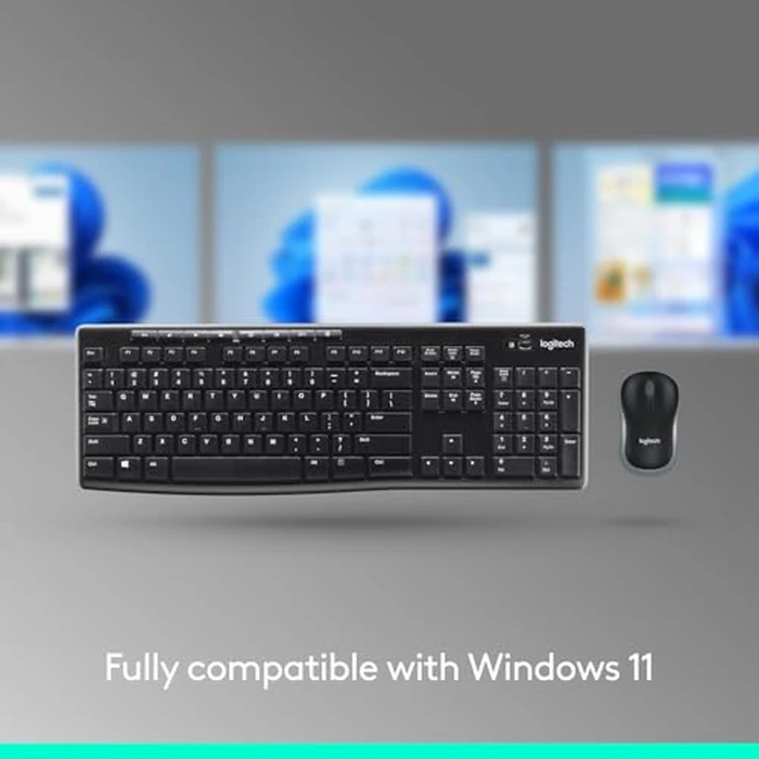 Logitech MK270 Wireless Keyboard and Mouse Combo for Windows, 2.4 GHz Wireless, Compact Mouse, 8 Multimedia and Shortcut Keys, 2-Year Battery Life, for PC, Laptop by Logitech - Image 5