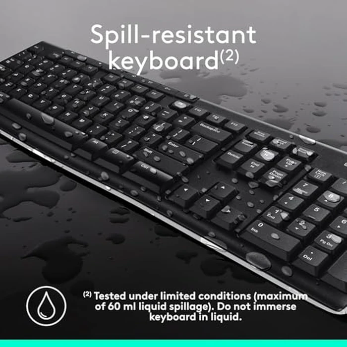 Logitech MK270 Wireless Keyboard and Mouse Combo for Windows, 2.4 GHz Wireless, Compact Mouse, 8 Multimedia and Shortcut Keys, 2-Year Battery Life, for PC, Laptop by Logitech - Image 8
