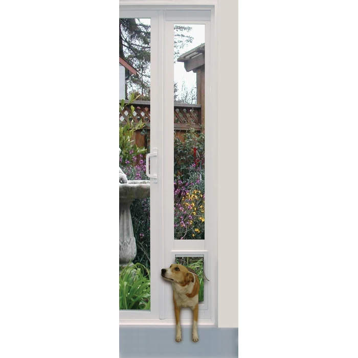 Ideal Pet Products 78 E-Z Fit(TM) VPP Vinyl Patio Pet Door, Adjustable Height: 76-3/4" to 78-1/2", 7” x 11-1/4" Flap Size by Ideal Pet Products - Image 1