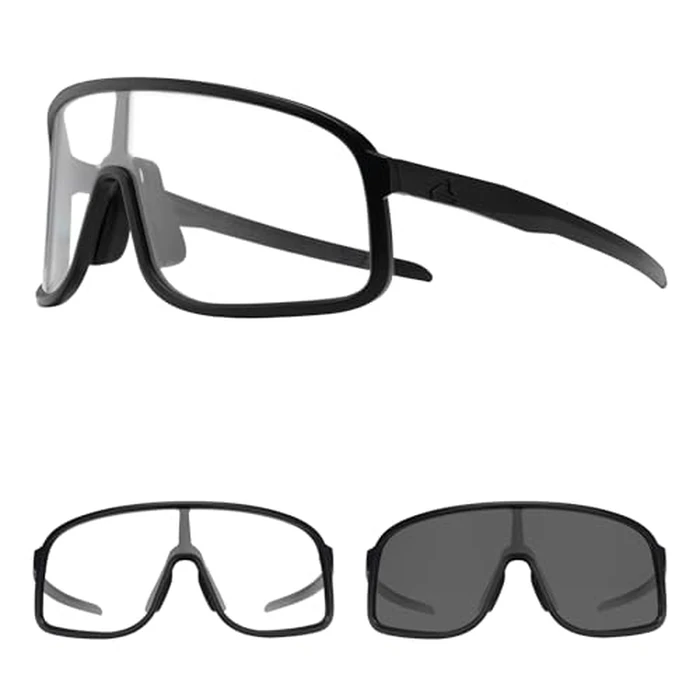 ROCKBROS Photochromic Sunglasses for Men Women Photochromic Cycling Glasses UV Protection Sports Sunglasses by ROCKBROS - Used - Acceptable condition