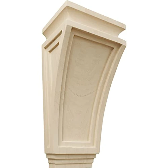 Ekena Millwork COR06X04X12ARRW 6" W X 4 3/4" D X 12" H Arts and Crafts Corbel, Rubber Wood by Ekena Millwork - Used - Very Good condition - CA$37.75