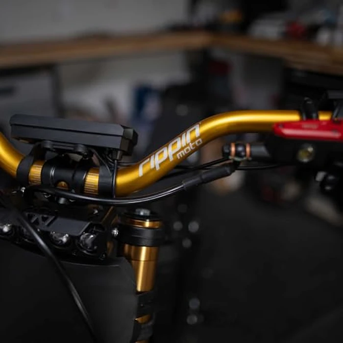 Rippin Moto RISE3 E-Moto Handlebars for Sur-Ron - 3" Rise x 770mm Wide, 22mm Ends, 31.8mm Center - Riser Bars for Talaria Sting, E-Ride PRO, Rawrr Mantis, Vetra Blazer, Surron LBX (Silver) by Rippin Moto - Image 8