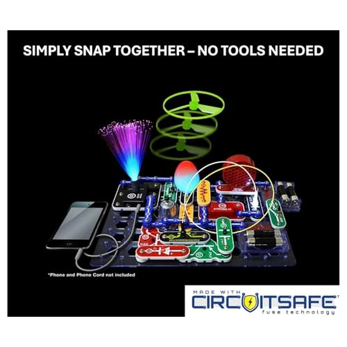 Snap Circuits Light Electronics Exploration Kit | Over 175 Exciting STEM Projects | Full Color Project Manual | 55+ Snap Circuits Parts | STEM Educational Toys for Kids 8+ by Snap Circuits - Image 2