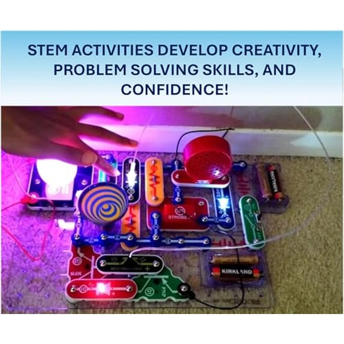Snap Circuits Light Electronics Exploration Kit | Over 175 Exciting STEM Projects | Full Color Project Manual | 55+ Snap Circuits Parts | STEM Educational Toys for Kids 8+ by Snap Circuits - Image 5