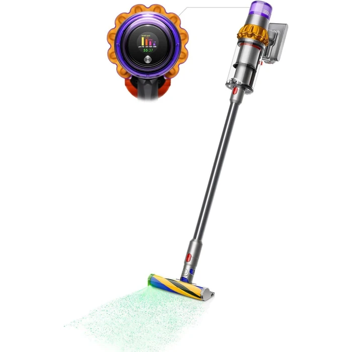 Dyson V15 Detect Cordless Vacuum Cleaner - Yellow/Iron by Dyson - Refurbished - Premium condition