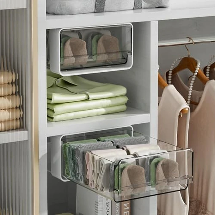 Pull Out Under Cabinet Drawer Organizer Slide Out Shelves Sliding Cabinet Drawers Storage Organizer for Kitchen Pantry Bathroom Office by MilleLoom - Image 4