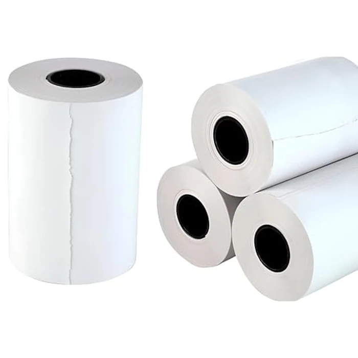 (50 Rolls) 2 1/4 x 50 Thermal Paper Rolls, Receipt Roll Printer Paper - BPA Free 2.25 x 50 Thermal Debit Machine Paper - Fits All POS Systems, Square, Moneris, Verifone & Clover Pos (58mm) by Thermalino - Image 2