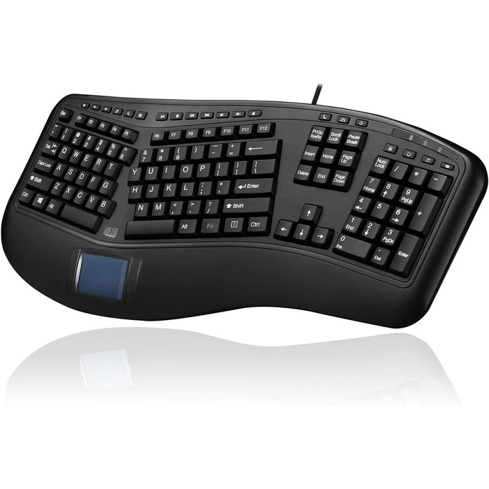 Adesso Adesso AKB-450UB Ergonomic Touchpad Keyboard - Black by Adesso - Image 1