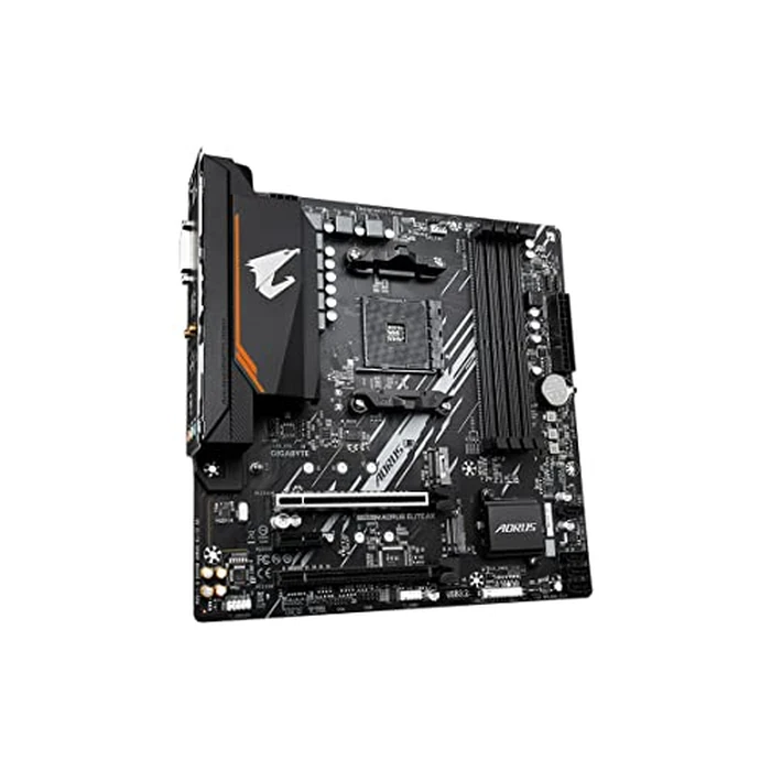 GIGABYTE B550M AORUS Elite AX (rev 1.3) AMD AM4 mATX Motherboard, Supports Ryzen 5000/4000/3000 Processors, DDR4, 5+3 Power Phase, 2X M.2, PCIe 4.0, USB 3.2, WIFI6E, GbE LAN, Q-Flash Plus, RGB Fusion by GIGABYTE - Image 3