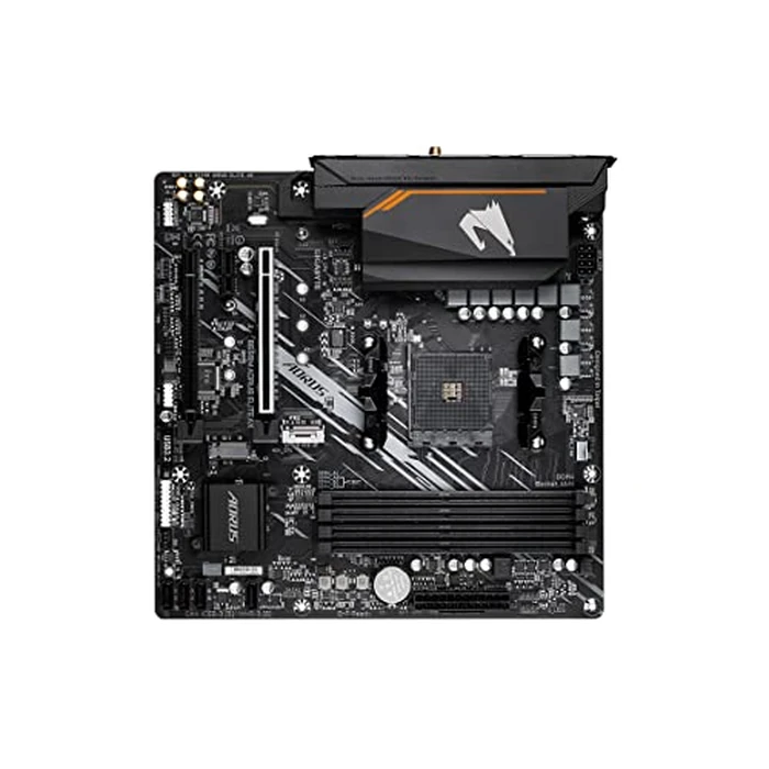 GIGABYTE B550M AORUS Elite AX (rev 1.3) AMD AM4 mATX Motherboard, Supports Ryzen 5000/4000/3000 Processors, DDR4, 5+3 Power Phase, 2X M.2, PCIe 4.0, USB 3.2, WIFI6E, GbE LAN, Q-Flash Plus, RGB Fusion by GIGABYTE - Image 4
